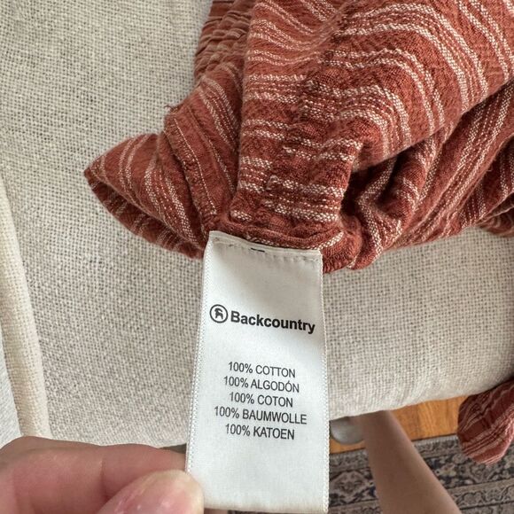 Backcountry Women's Textured Cotton Pull On Pant Bohemian Lagenlook Small - Picture 6 of 6